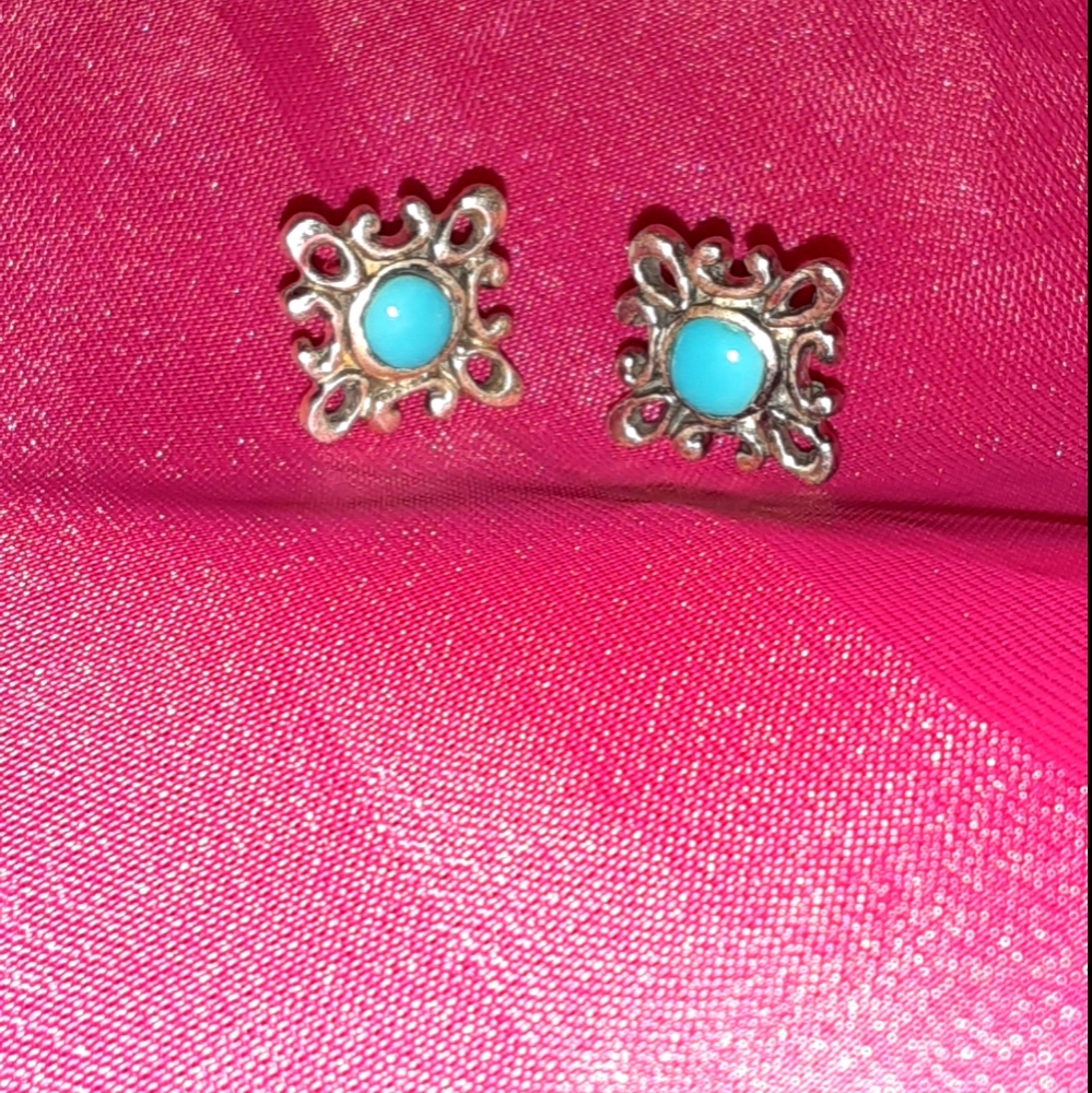 Sterling silver turquoise earrings
